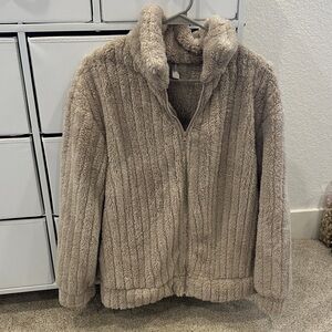 Cozy Tan Faux Fur Jacket